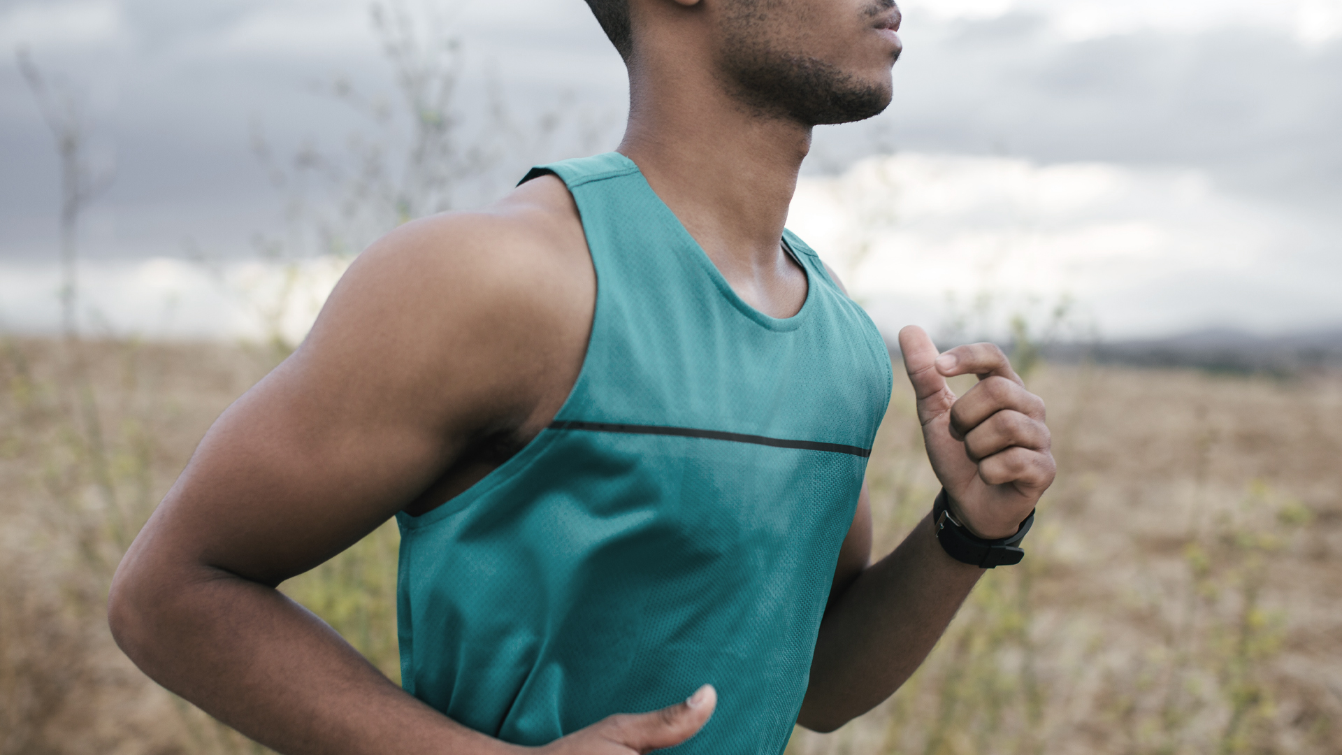 Photograph of man jogging