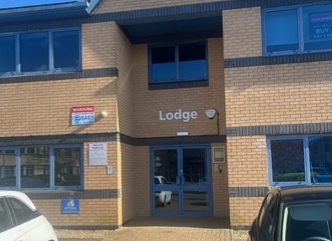 View of the front of Britannia Lodge within Caerphilly Business Park